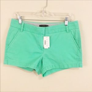 NWT J.Crew 3” Chino Shorts Seafoam Green